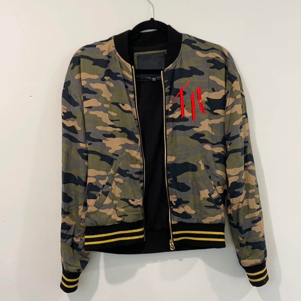 True Religion Camo Bomber Jacket